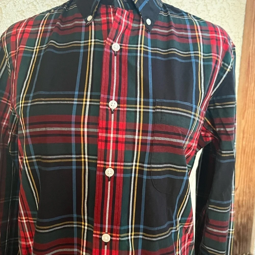 J. Crew vibrant plaid